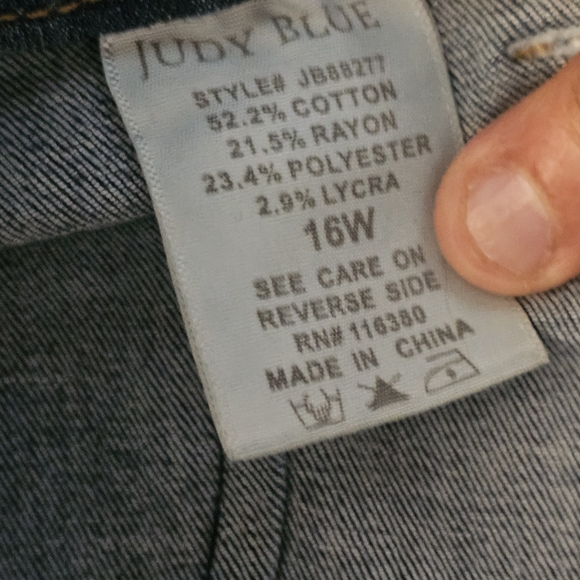 Judy Blue Classic Flare Jeans in Blue Size 16w {J3} - Picture 4 of 11